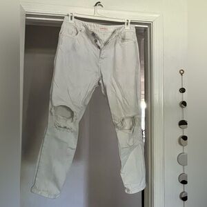 supré denim white jeans, size 16 (AUS)